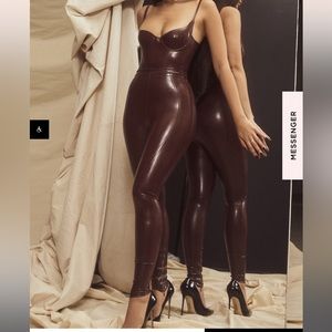 House of Cb Lia Raisin Latex Leggings- Large NEVER WORN